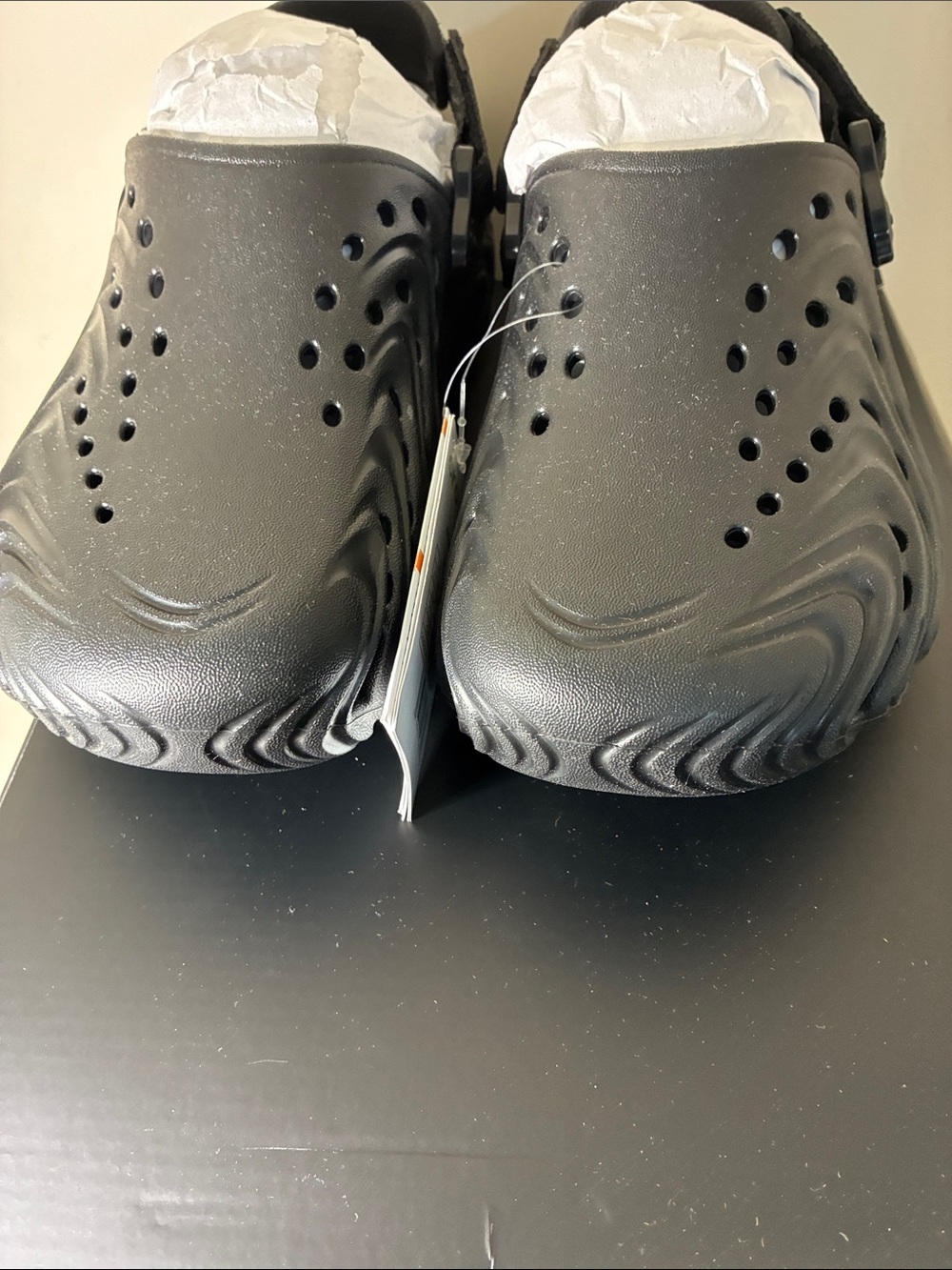 Echo Black Vented Slip-On Clogs